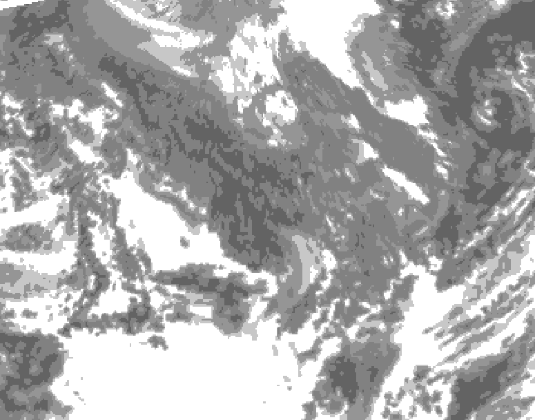 GDPS total cloud 072 hour forecast chart for Canada based on 2025/10/30 1200Z data