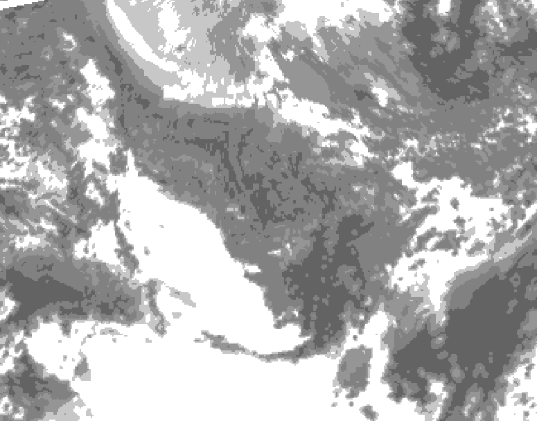 GDPS total cloud 096 hour forecast chart for Canada based on 2025/10/30 1200Z data
