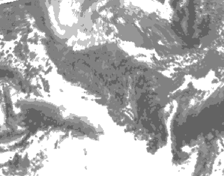GDPS total cloud 108 hour forecast chart for Canada based on 2025/10/30 1200Z data
