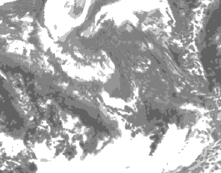 GDPS total cloud 168 hour forecast chart for Canada based on 2025/10/30 1200Z data