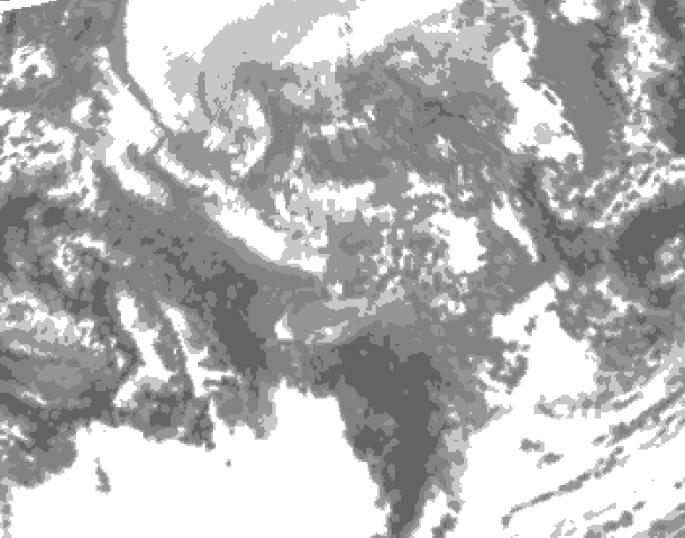 GDPS total cloud 198 hour forecast chart for Canada based on 2025/10/30 1200Z data