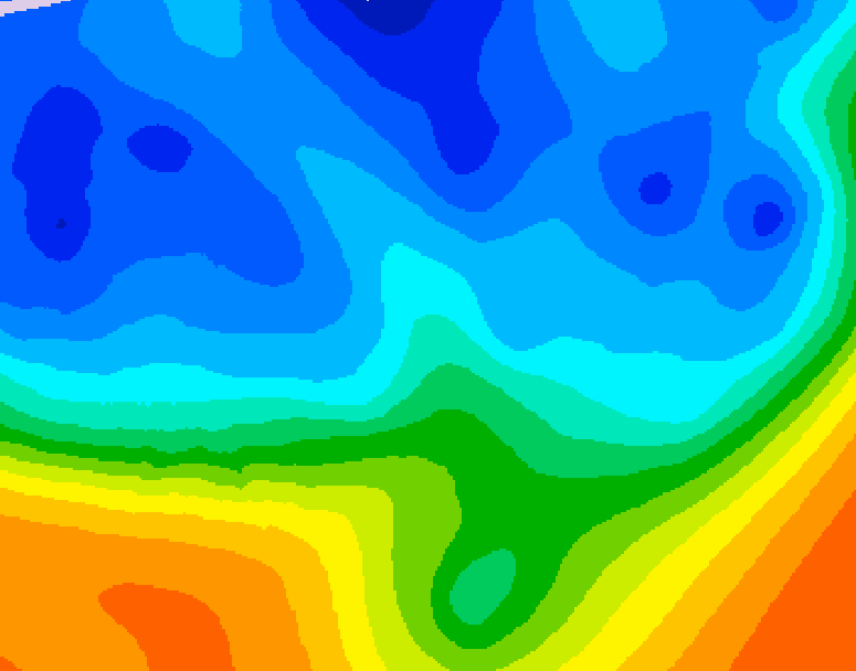 GDPS 500 millibar geopotential height 048 hour forecast chart for Canada based on 2025/10/31 0000Z data