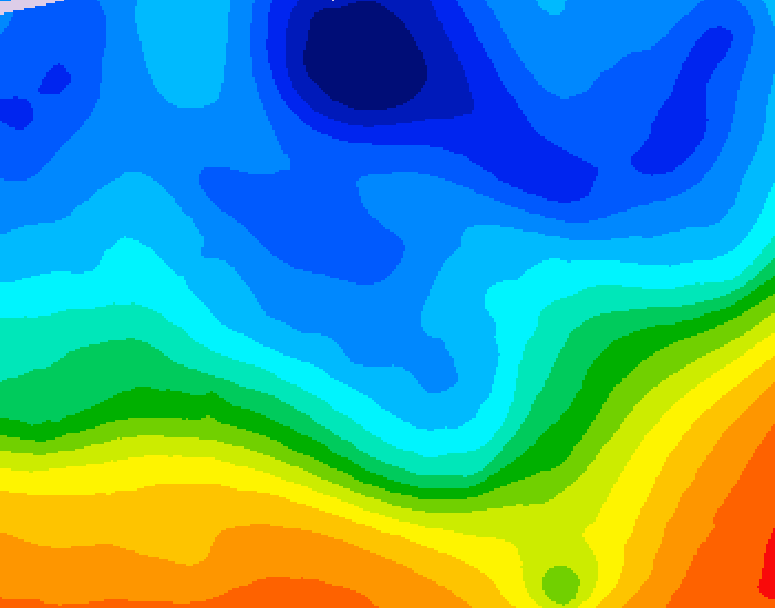 GDPS 500 millibar geopotential height 084 hour forecast chart for Canada based on 2025/10/31 0000Z data