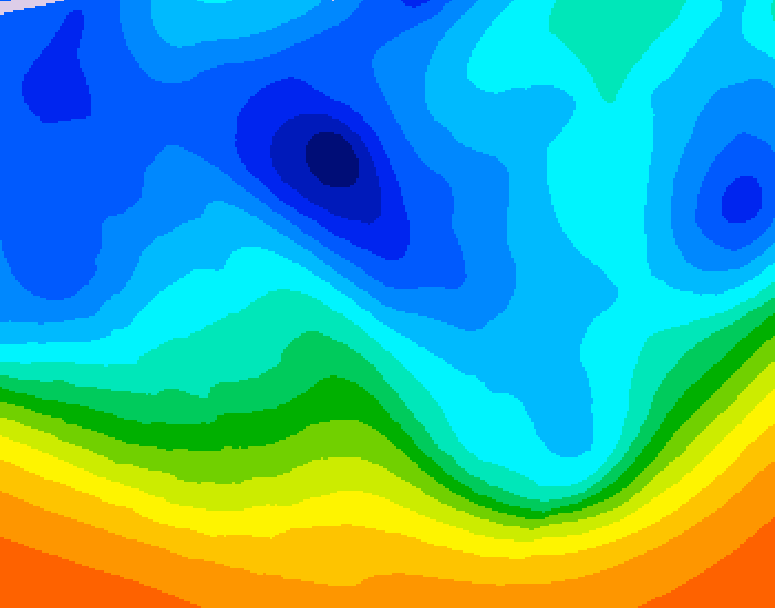 GDPS 500 millibar geopotential height 156 hour forecast chart for Canada based on 2025/10/31 0000Z data
