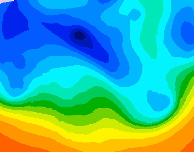 GDPS 500 millibar geopotential height 168 hour forecast chart for Canada based on 2025/10/31 0000Z data