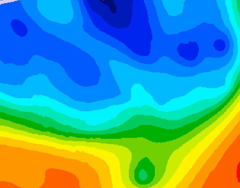 GDPS 500 millibar geopotential height 048 hour forecast chart for Canada based on 2025/10/31 1200Z data