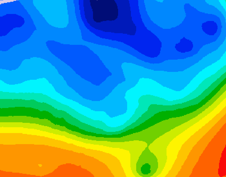 GDPS 500 millibar geopotential height 060 hour forecast chart for Canada based on 2025/10/31 1200Z data