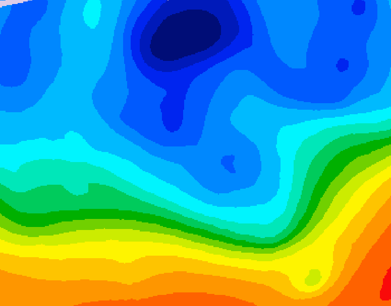 GDPS 500 millibar geopotential height 084 hour forecast chart for Canada based on 2025/10/31 1200Z data