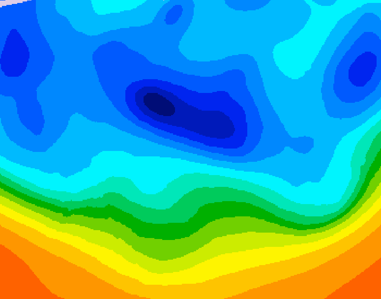 GDPS 500 millibar geopotential height 156 hour forecast chart for Canada based on 2025/10/31 1200Z data