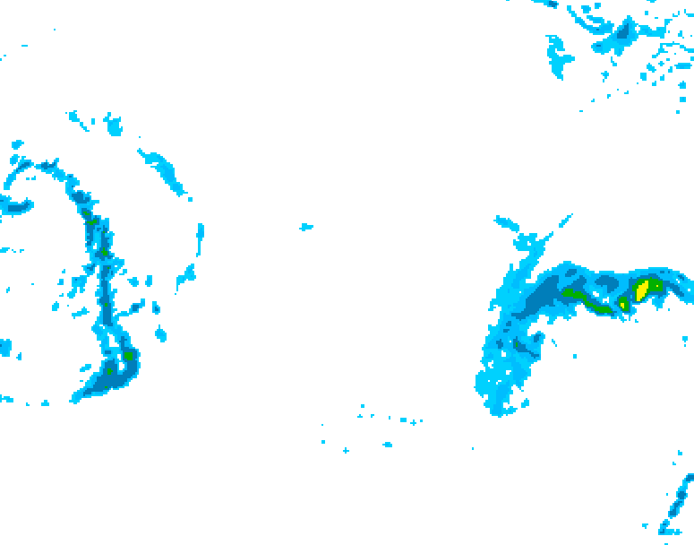 GDPS precipitation 024 hour forecast chart for Canada based on 2025/10/31 0000Z data
