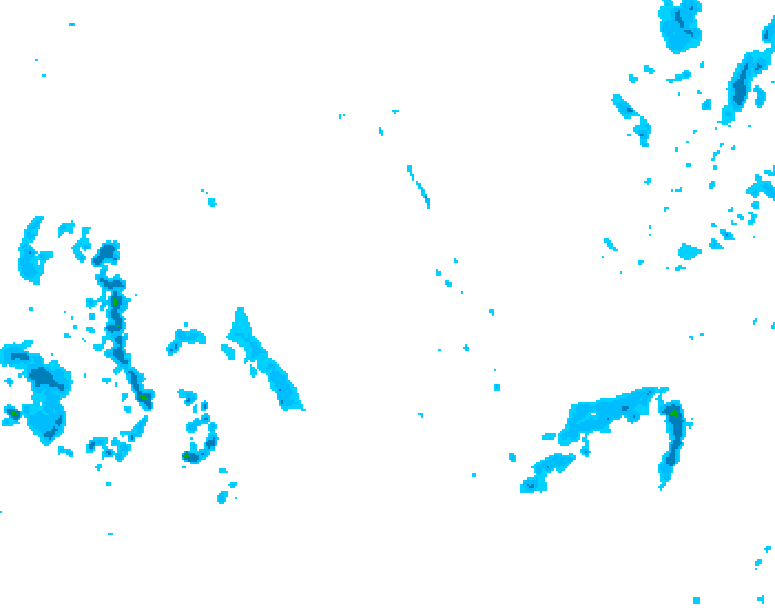 GDPS precipitation 156 hour forecast chart for Canada based on 2025/10/31 0000Z data