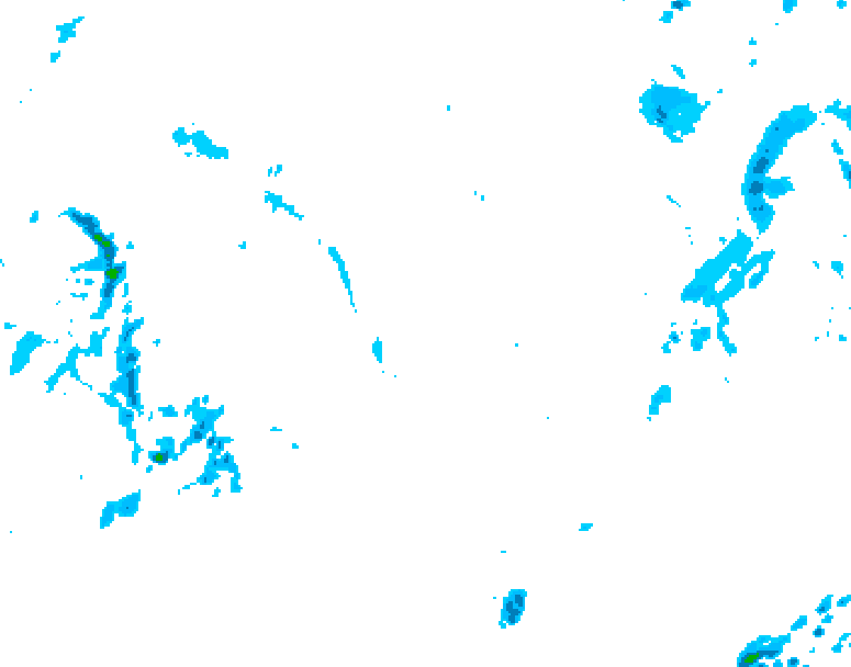 GDPS precipitation 036 hour forecast chart for Canada based on 2025/10/31 1200Z data