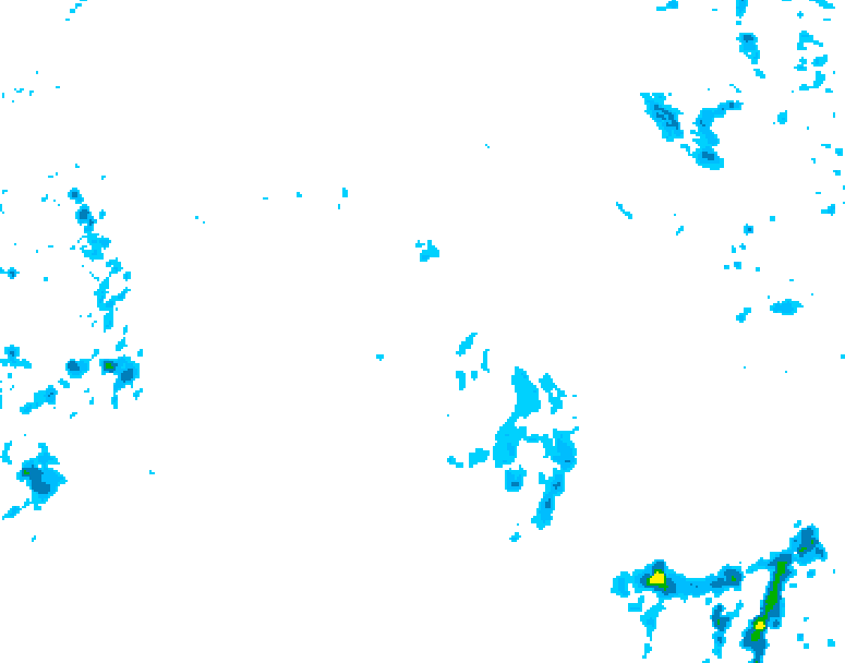 GDPS precipitation 072 hour forecast chart for Canada based on 2025/10/31 1200Z data