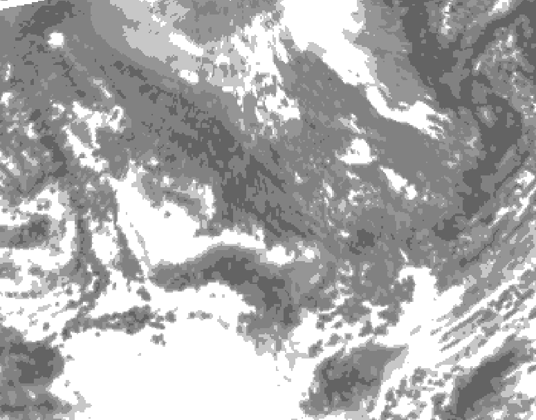 GDPS total cloud 060 hour forecast chart for Canada based on 2025/10/31 0000Z data
