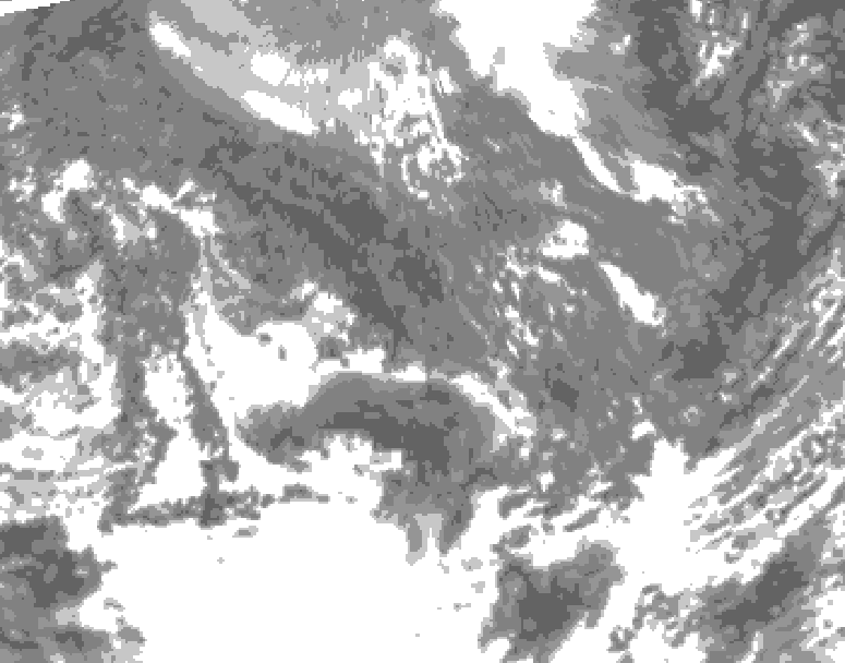 GDPS total cloud 048 hour forecast chart for Canada based on 2025/10/31 1200Z data