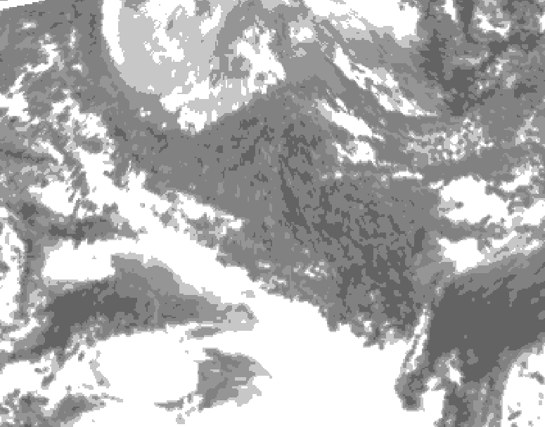 GDPS total cloud 084 hour forecast chart for Canada based on 2025/10/31 1200Z data