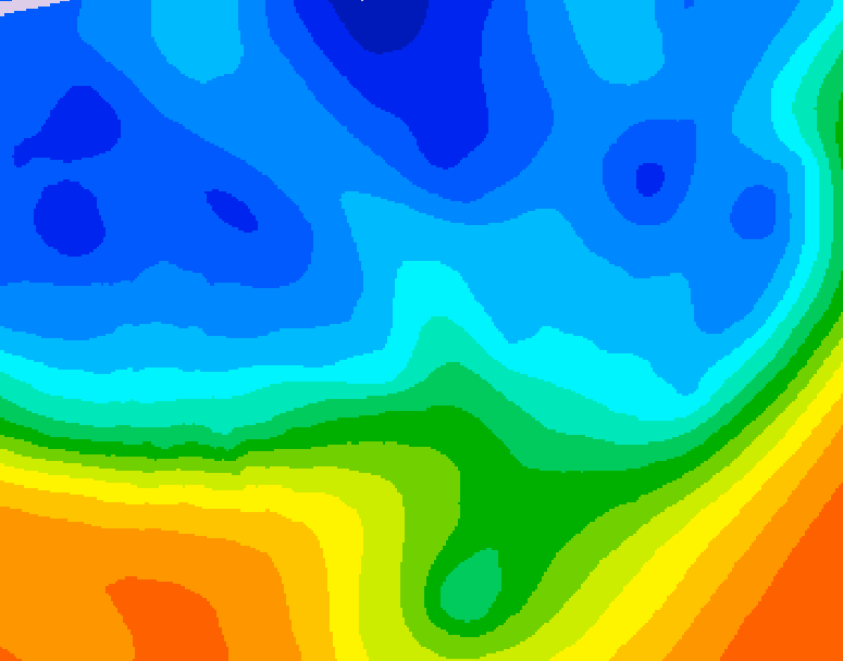 GDPS 500 millibar geopotential height 024 hour forecast chart for Canada based on 2025/11/01 0000Z data