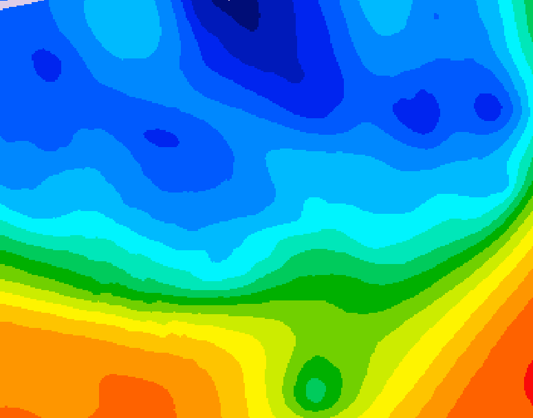 GDPS 500 millibar geopotential height 036 hour forecast chart for Canada based on 2025/11/01 0000Z data