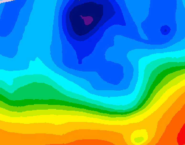 GDPS 500 millibar geopotential height 072 hour forecast chart for Canada based on 2025/11/01 0000Z data