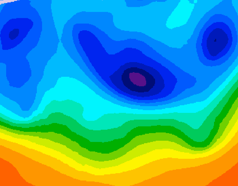GDPS 500 millibar geopotential height 144 hour forecast chart for Canada based on 2025/11/01 0000Z data