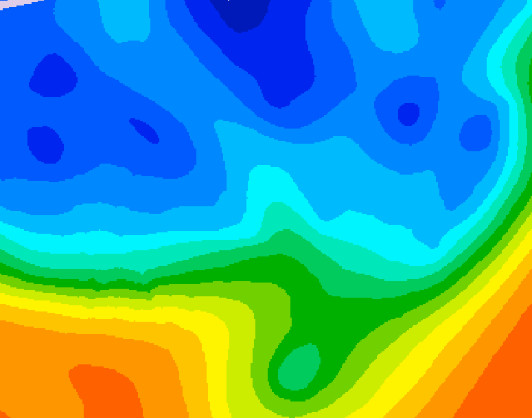 GDPS 500 millibar geopotential height 012 hour forecast chart for Canada based on 2025/11/01 1200Z data