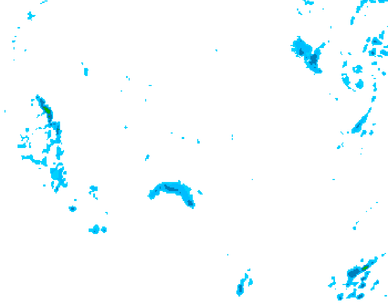 GDPS precipitation 036 hour forecast chart for Canada based on 2025/11/01 0000Z data