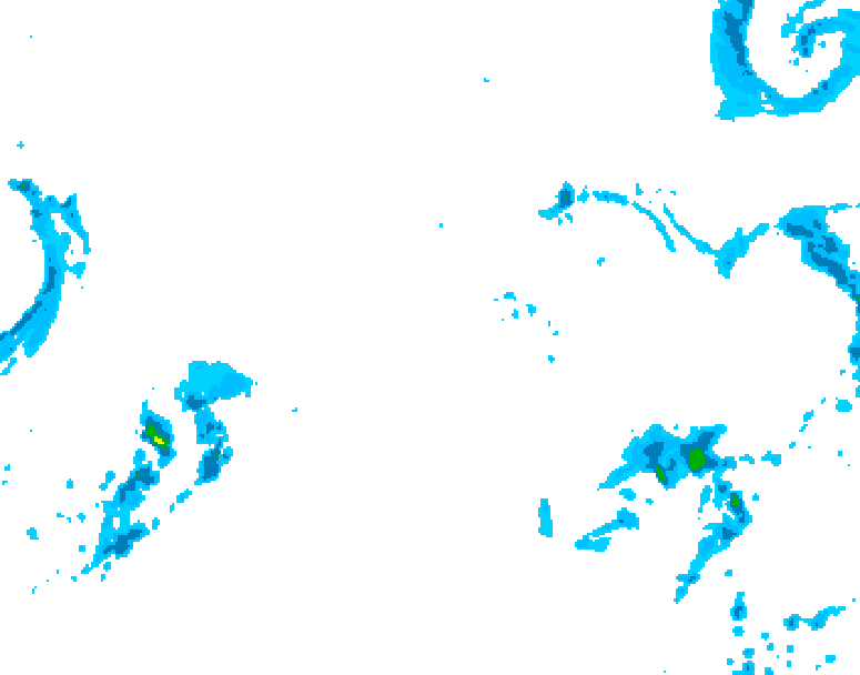 GDPS precipitation 210 hour forecast chart for Canada based on 2025/11/01 0000Z data