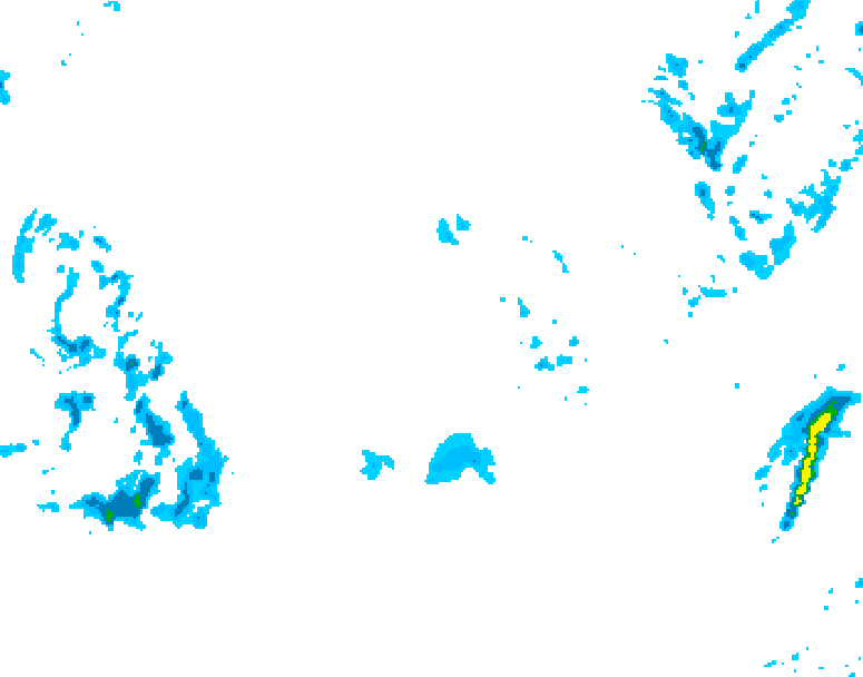 GDPS precipitation 132 hour forecast chart for Canada based on 2025/11/01 1200Z data