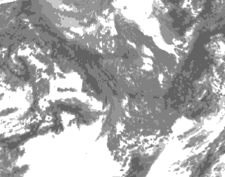 GDPS total cloud 024 hour forecast chart for Canada based on 2025/11/01 0000Z data