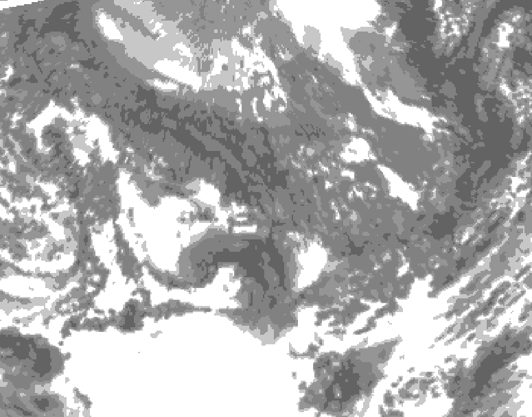 GDPS total cloud 036 hour forecast chart for Canada based on 2025/11/01 0000Z data