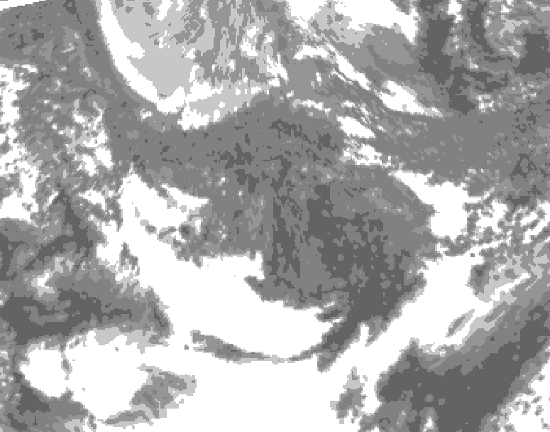 GDPS total cloud 060 hour forecast chart for Canada based on 2025/11/01 0000Z data