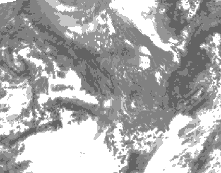 GDPS total cloud 012 hour forecast chart for Canada based on 2025/11/01 1200Z data