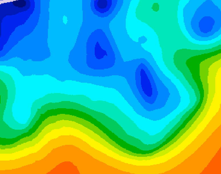 GDPS 500 millibar geopotential height 186 hour forecast chart for Canada based on 2025/11/02 0000Z data