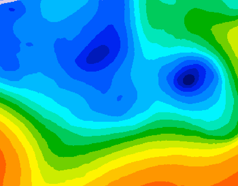GDPS 500 millibar geopotential height 234 hour forecast chart for Canada based on 2025/11/02 0000Z data