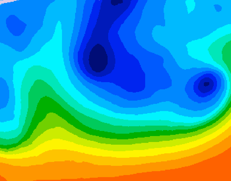 GDPS 500 millibar geopotential height 066 hour forecast chart for Canada based on 2025/11/02 1200Z data