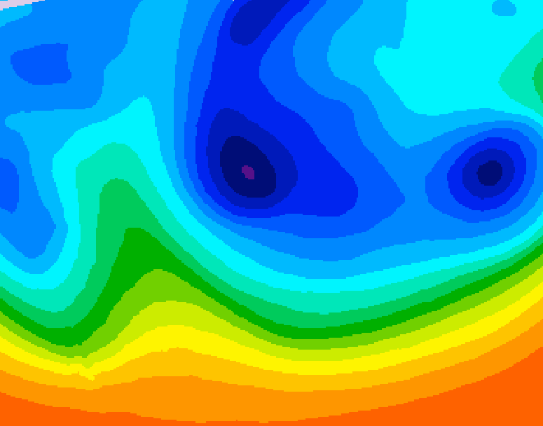 GDPS 500 millibar geopotential height 078 hour forecast chart for Canada based on 2025/11/02 1200Z data