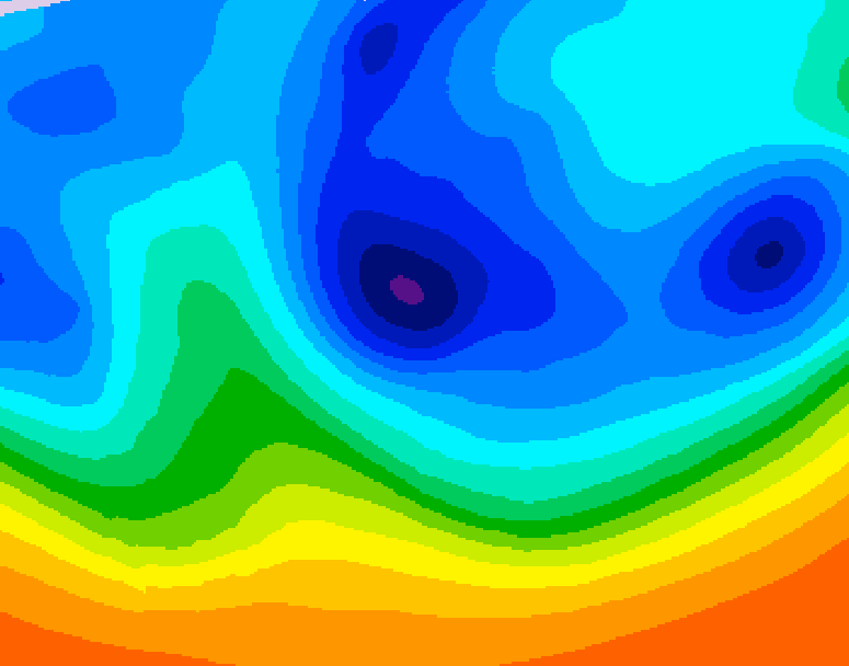 GDPS 500 millibar geopotential height 084 hour forecast chart for Canada based on 2025/11/02 1200Z data
