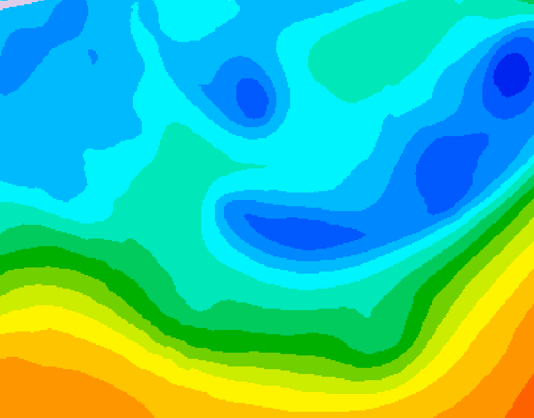 GDPS 500 millibar geopotential height 144 hour forecast chart for Canada based on 2025/11/02 1200Z data