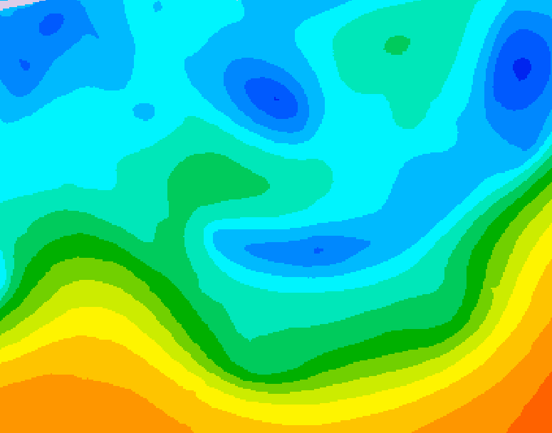 GDPS 500 millibar geopotential height 156 hour forecast chart for Canada based on 2025/11/02 1200Z data