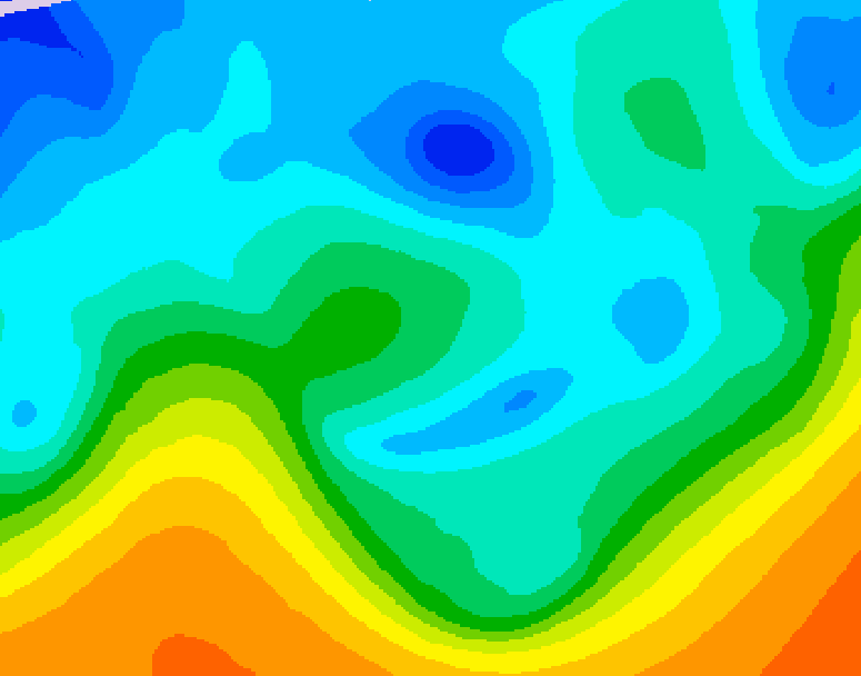GDPS 500 millibar geopotential height 174 hour forecast chart for Canada based on 2025/11/02 1200Z data