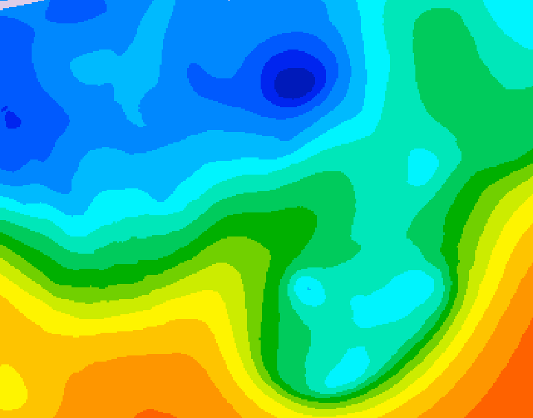 GDPS 500 millibar geopotential height 204 hour forecast chart for Canada based on 2025/11/02 1200Z data