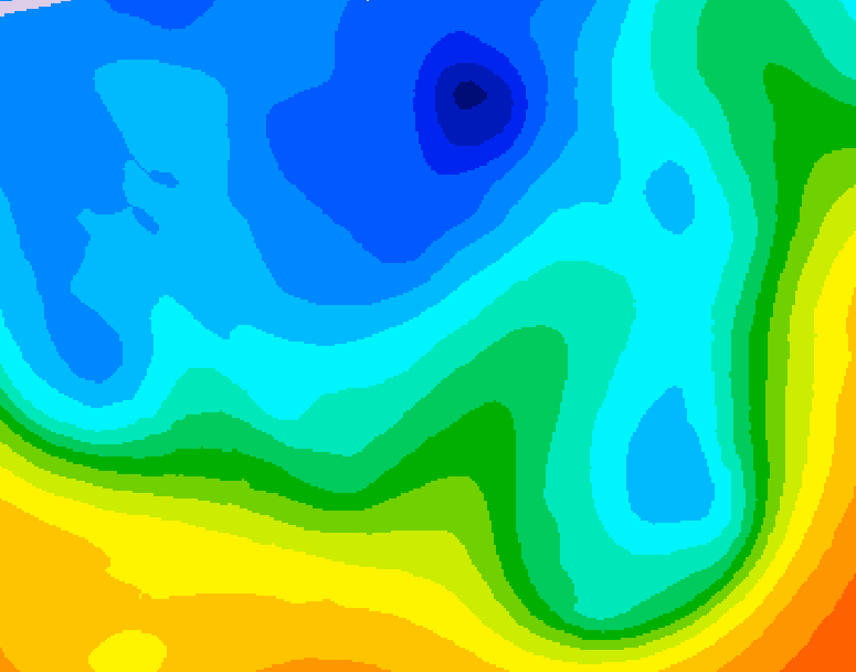 GDPS 500 millibar geopotential height 228 hour forecast chart for Canada based on 2025/11/02 1200Z data