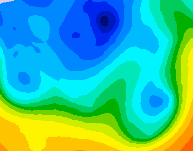 GDPS 500 millibar geopotential height 234 hour forecast chart for Canada based on 2025/11/02 1200Z data