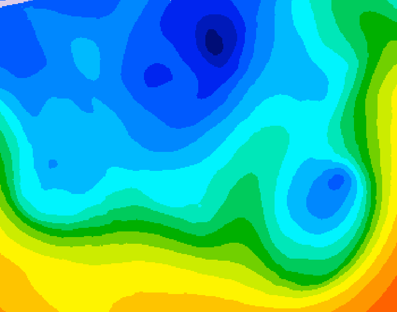 GDPS 500 millibar geopotential height 240 hour forecast chart for Canada based on 2025/11/02 1200Z data