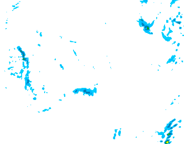 GDPS precipitation 012 hour forecast chart for Canada based on 2025/11/02 0000Z data