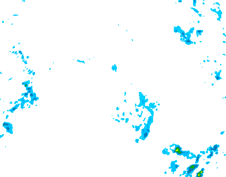 GDPS precipitation 036 hour forecast chart for Canada based on 2025/11/02 0000Z data