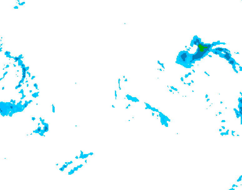 GDPS precipitation 234 hour forecast chart for Canada based on 2025/11/02 0000Z data