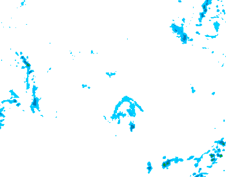 GDPS precipitation 012 hour forecast chart for Canada based on 2025/11/02 1200Z data