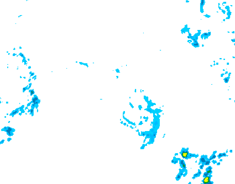 GDPS precipitation 024 hour forecast chart for Canada based on 2025/11/02 1200Z data