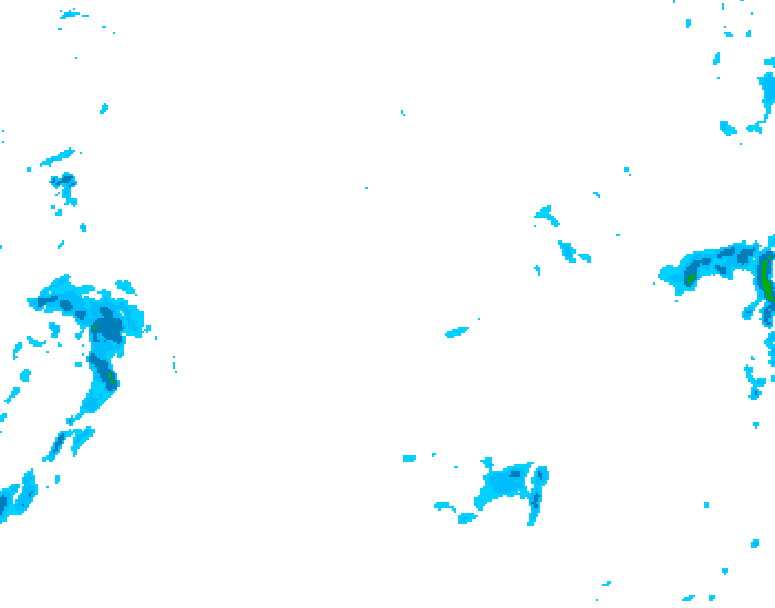 GDPS precipitation 174 hour forecast chart for Canada based on 2025/11/02 1200Z data
